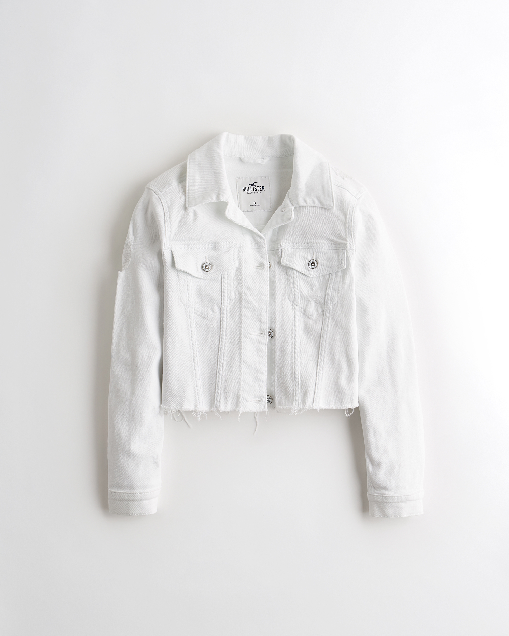 hollister white jacket