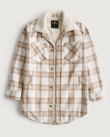 Women's SherpaLined Shirt Jacket Women's Clearance