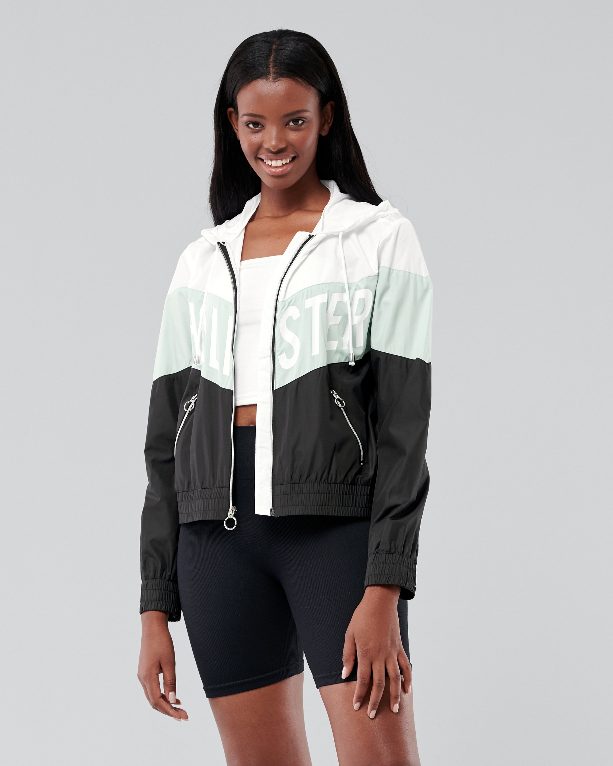 hollister windbreaker girl