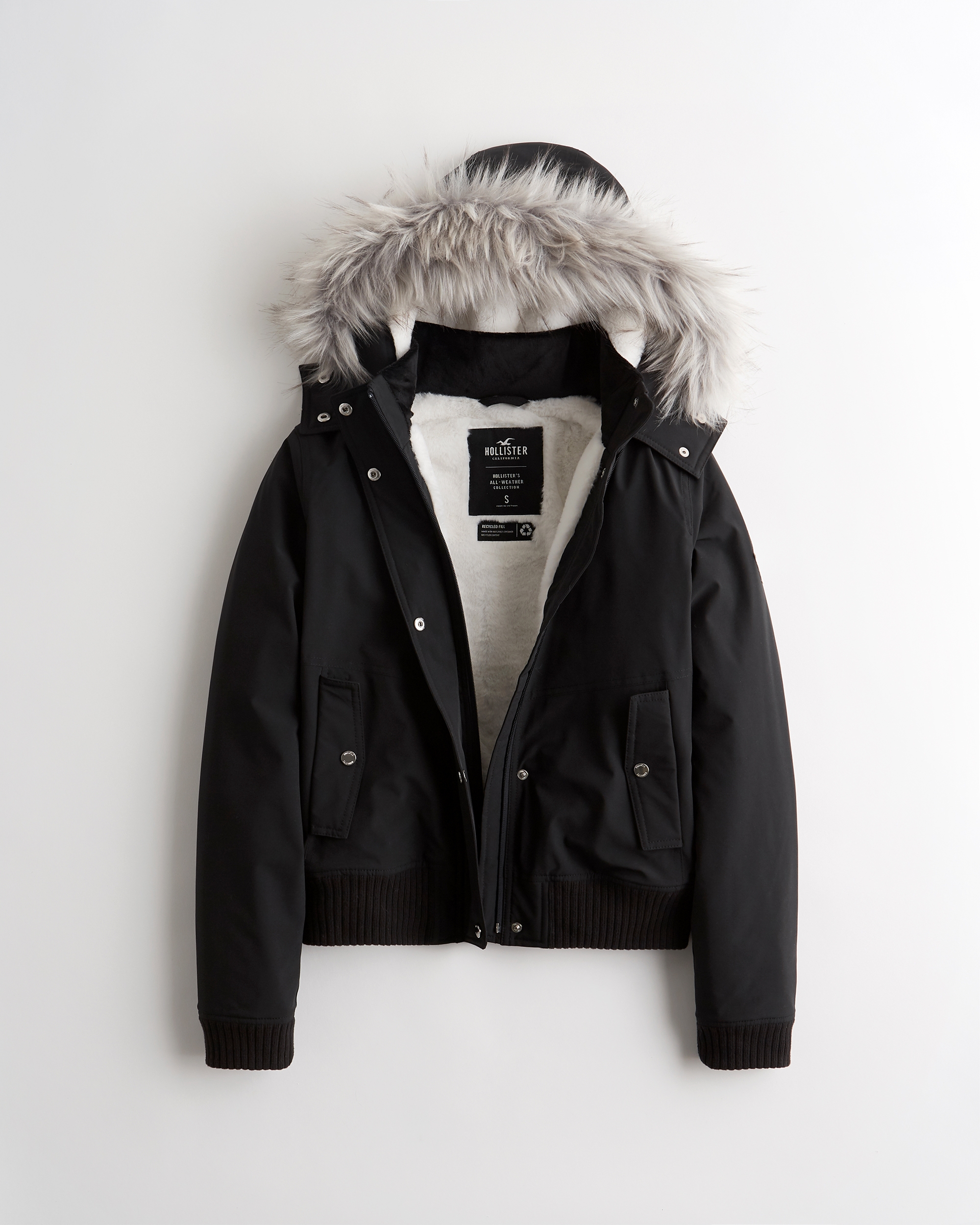 hollister black jacket