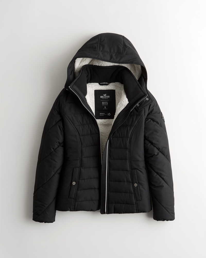 Madchen Winterjacke Mit Sherpa Futter Madchen Sale Hollisterco Com