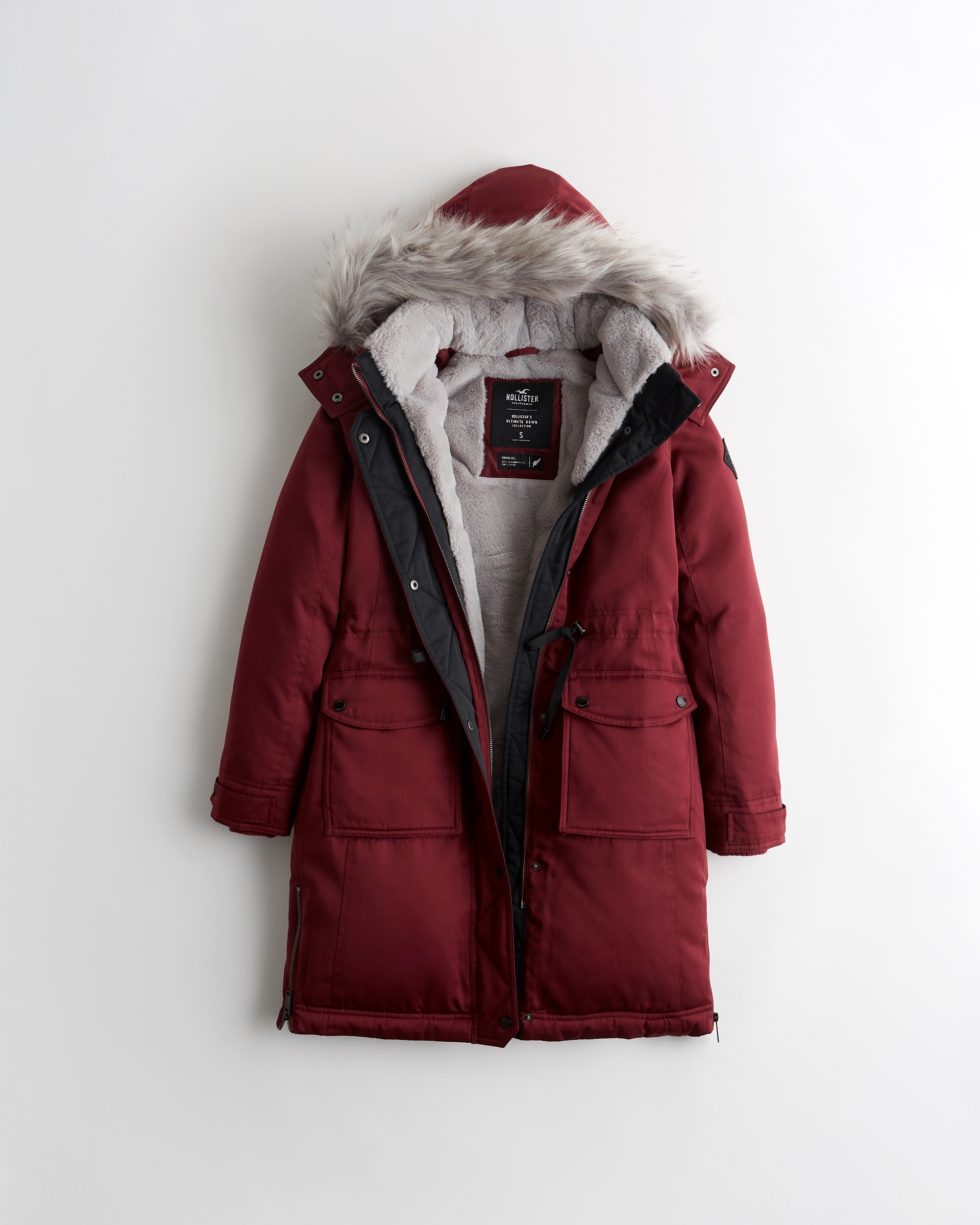 Hollister cozy lined down parka online