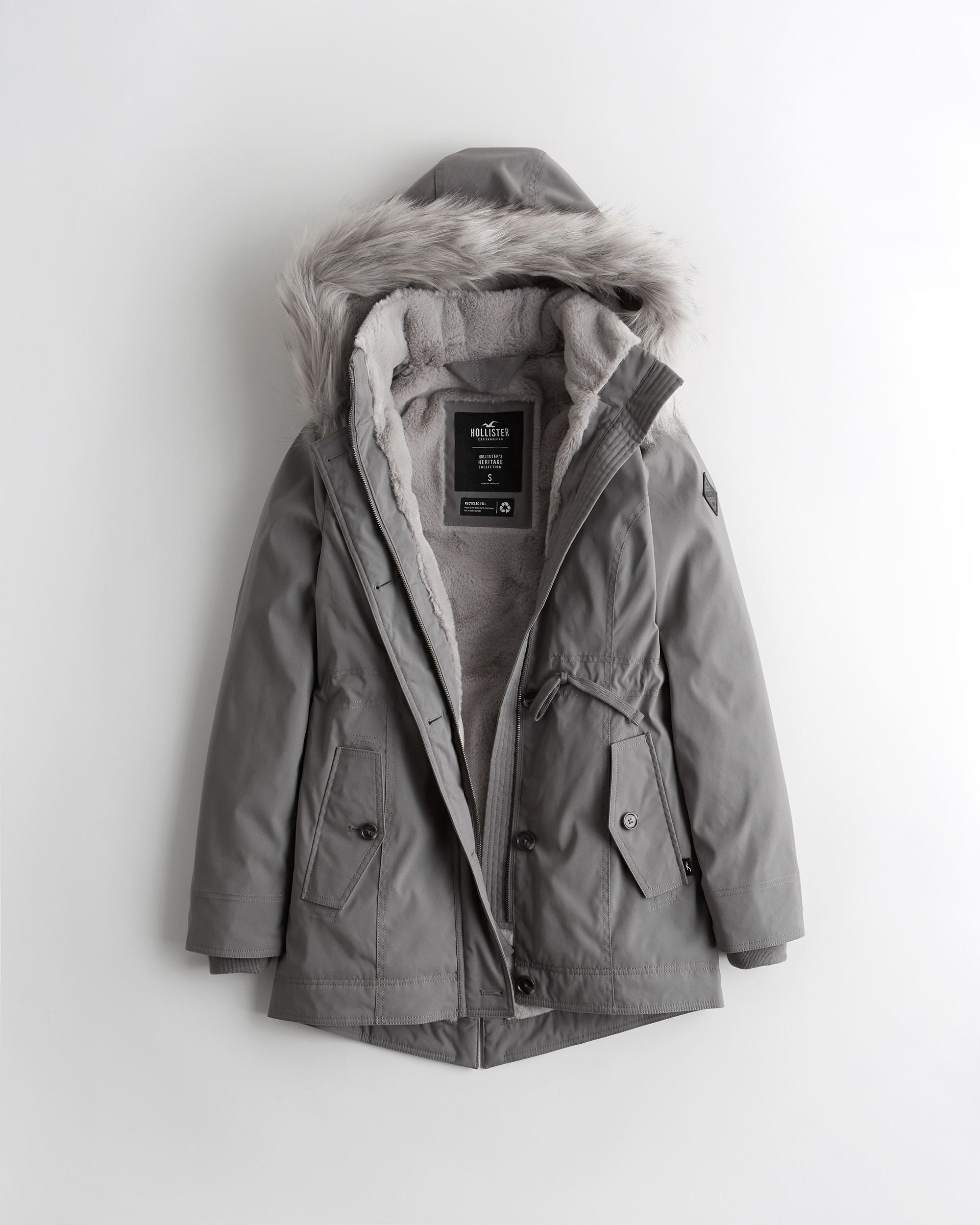 cozy lined parka