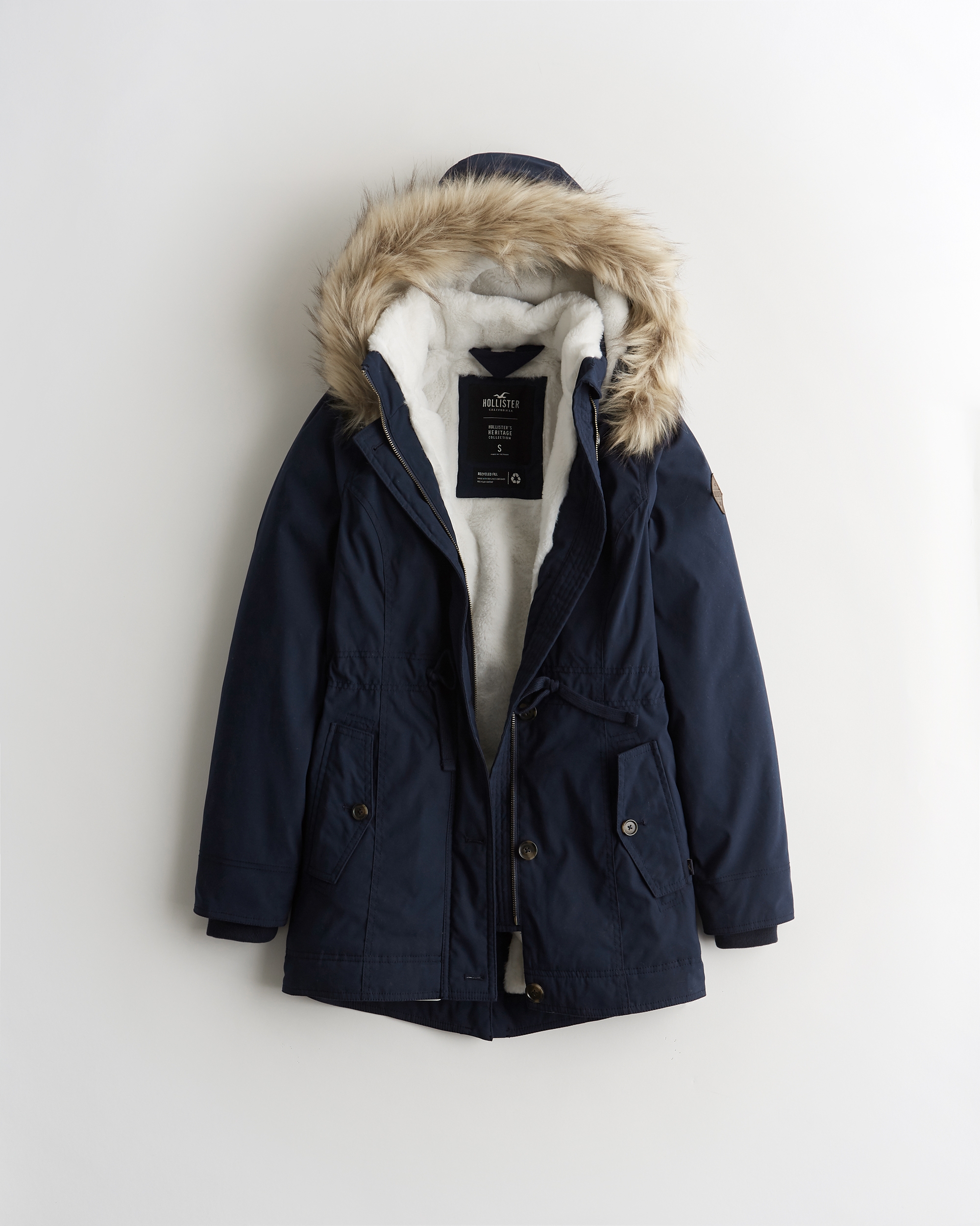 hollister women's winter jackets