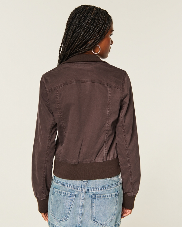 Women's Twill Zip-Up Jacket | Women's Jackets & Coats