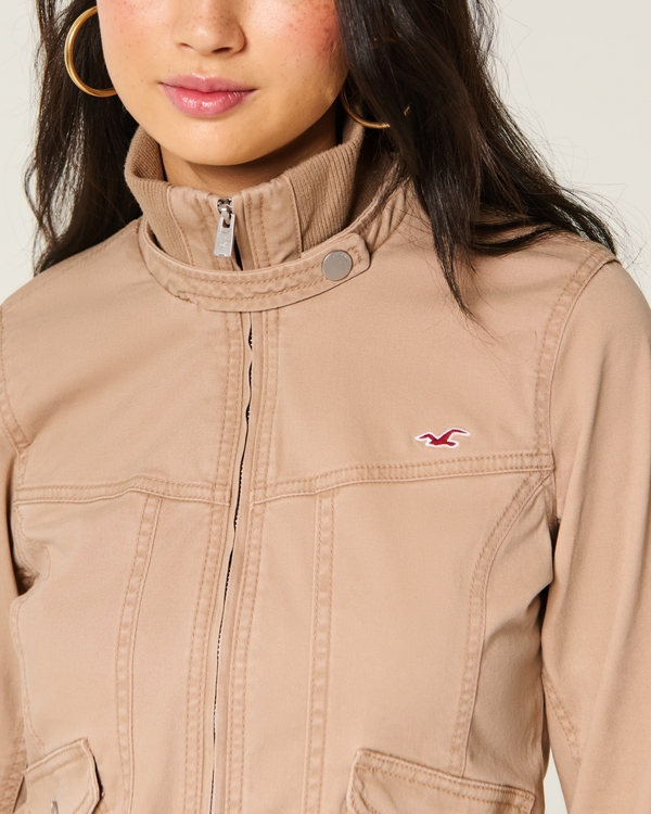 Women's Twill Zip-Up Jacket | Women's Current Rotation