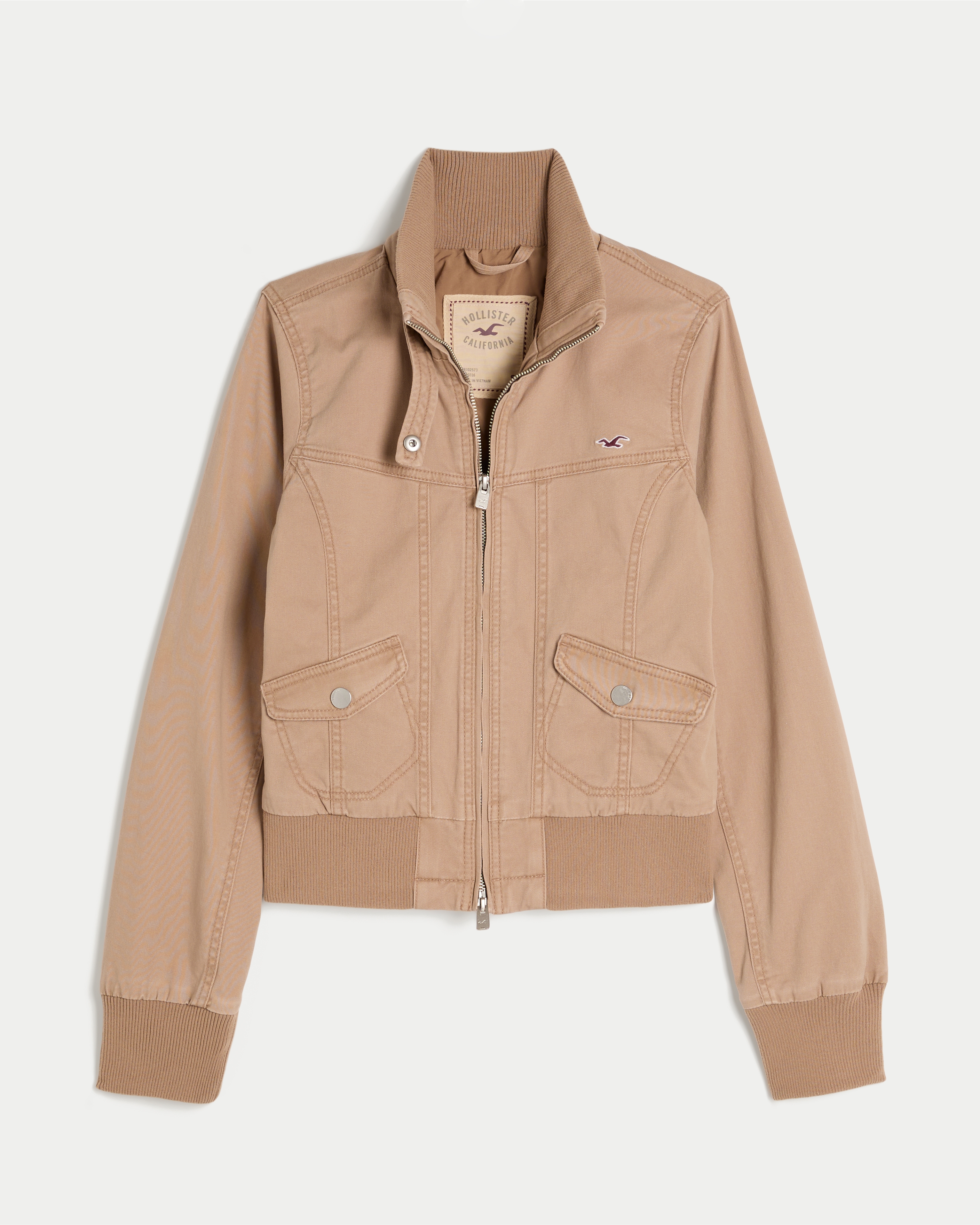 Twill Zip-Up Jacket