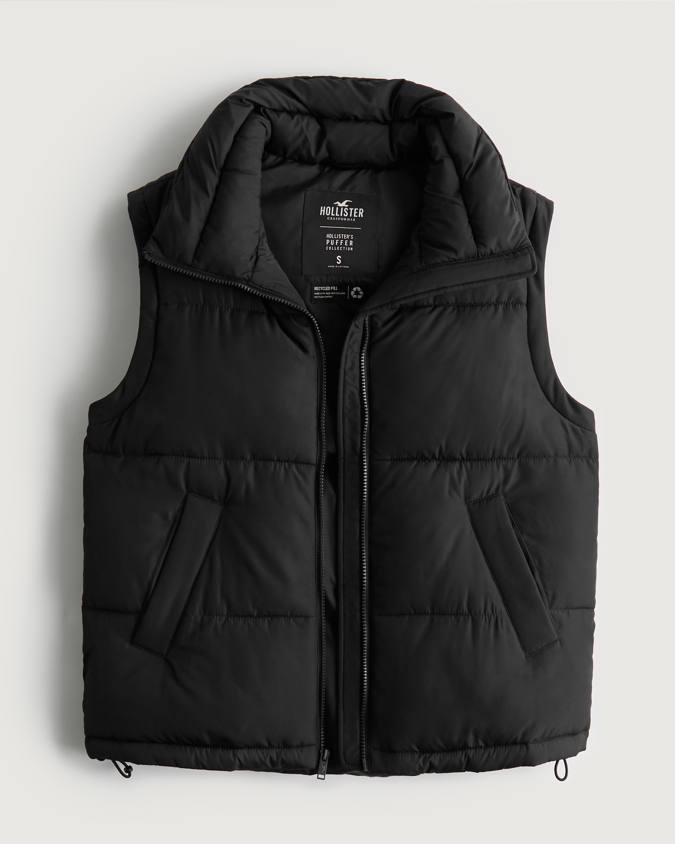 black bubble vest mens