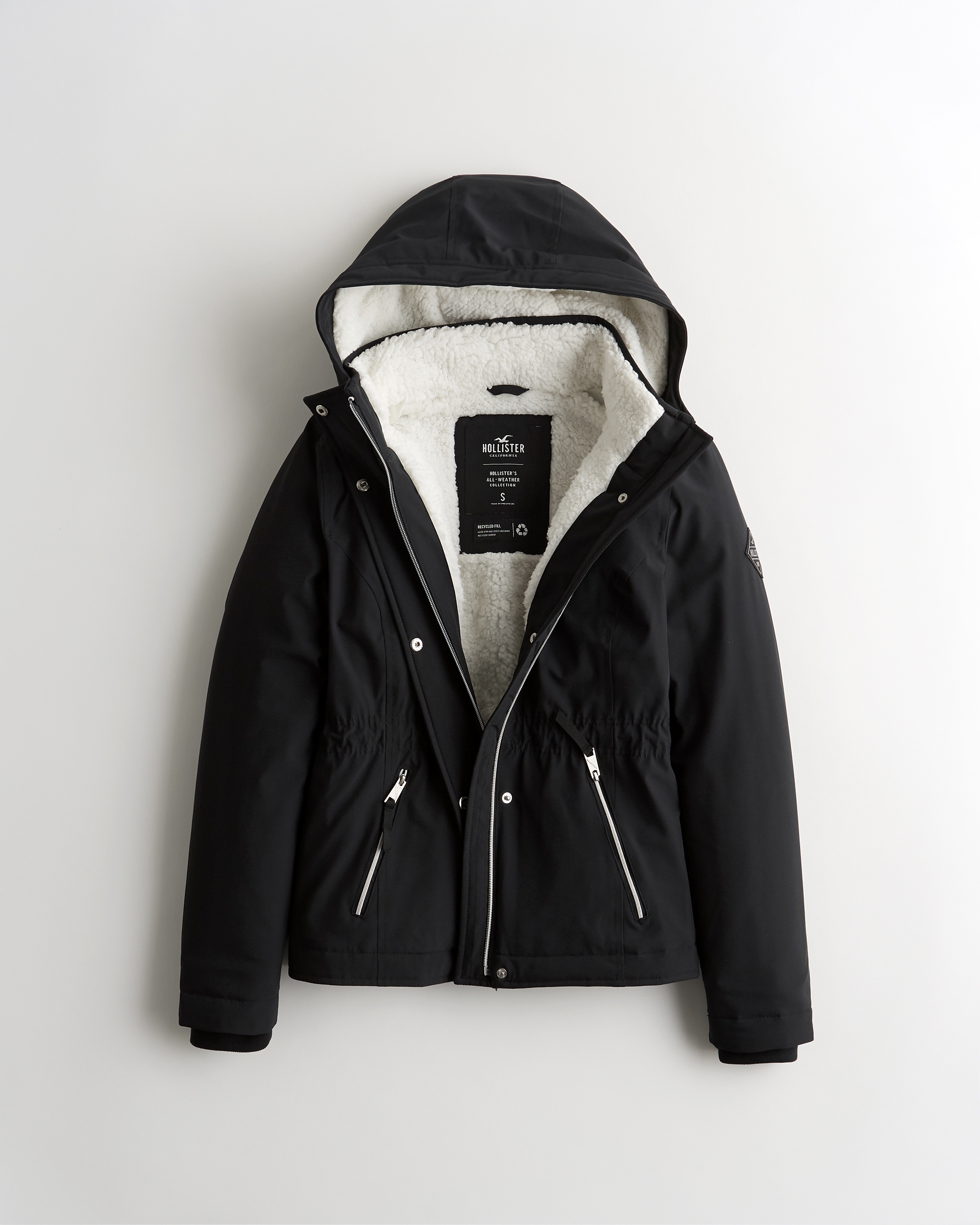 sherpa lined jacket hollister