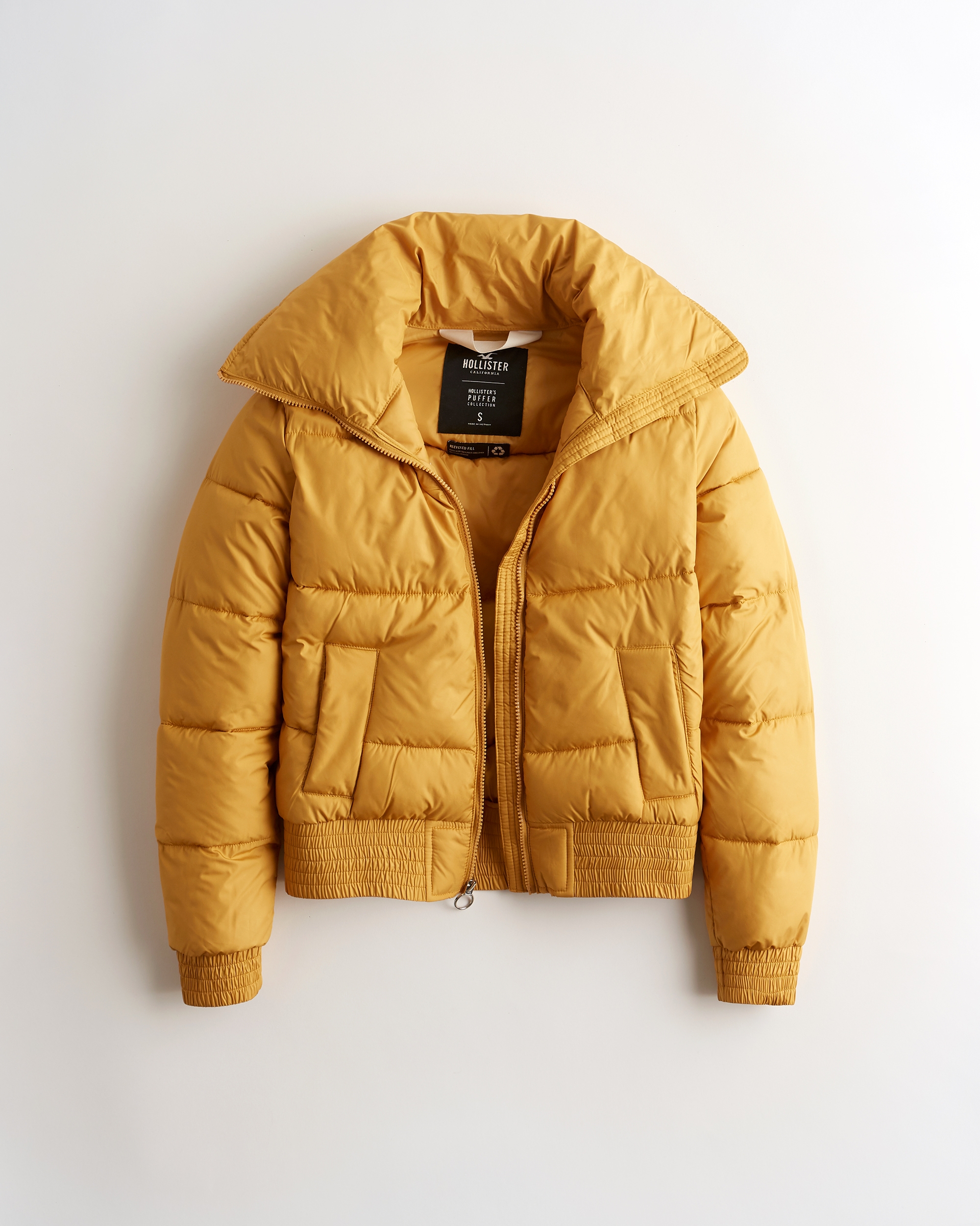 hollister yellow denim jacket