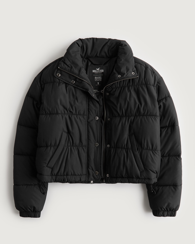 Hollister sherpa lined puffer clearance jacket mens