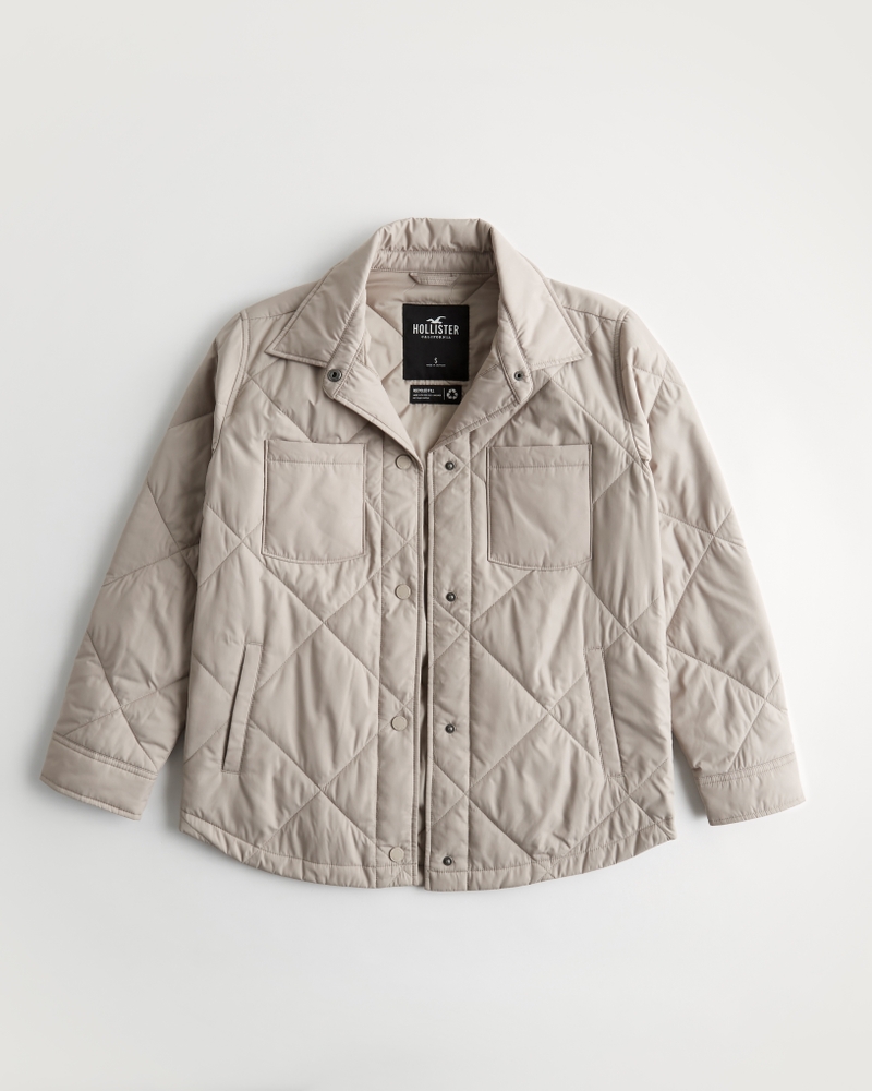 Women's Quilted Shirt Jacket Women's
