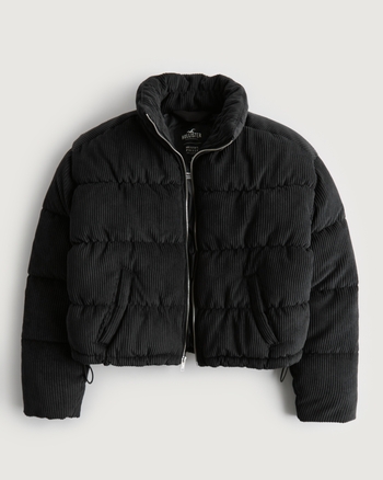 Hollister mock hotsell neck puffer jacket