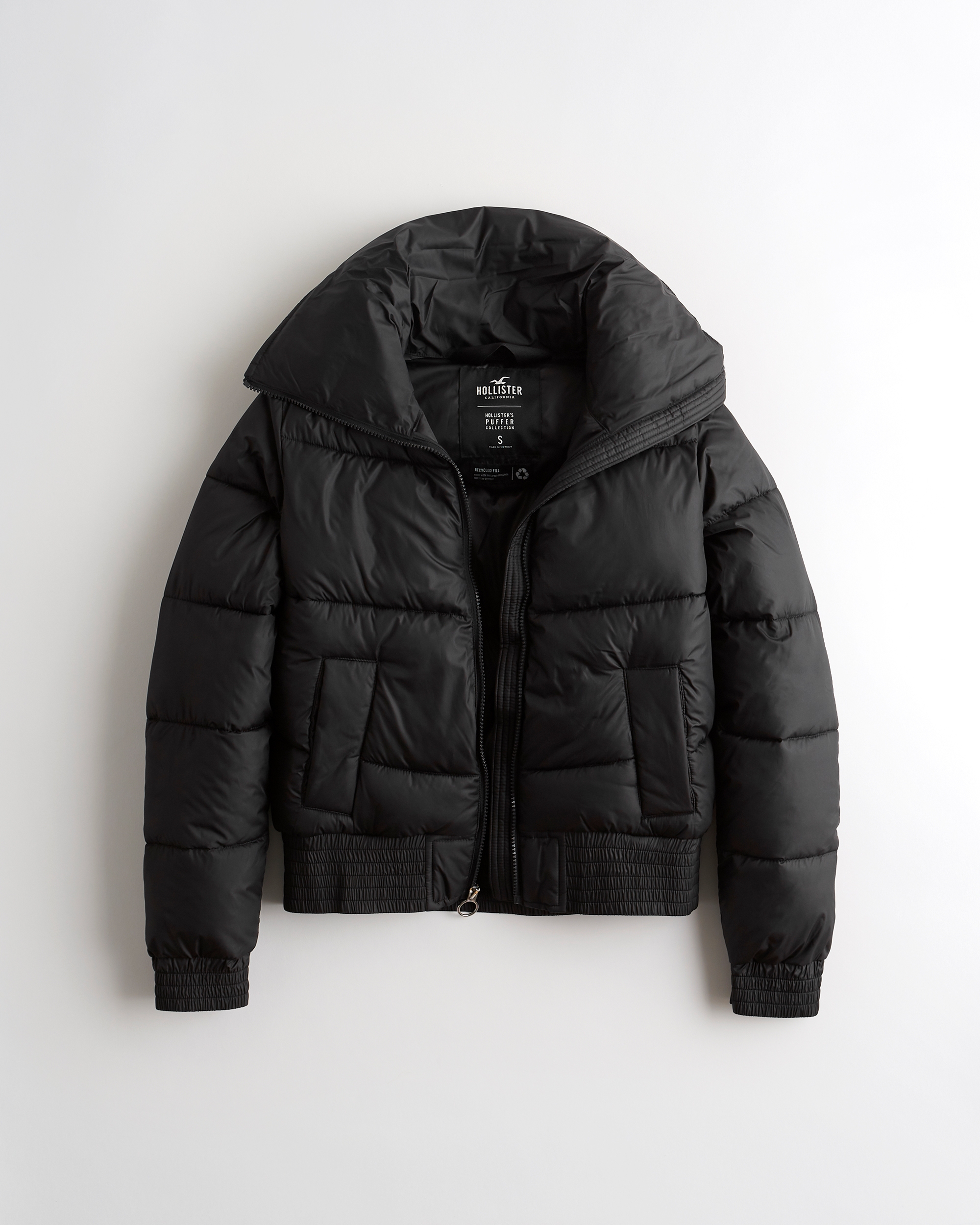 hollister puffer jacket women's