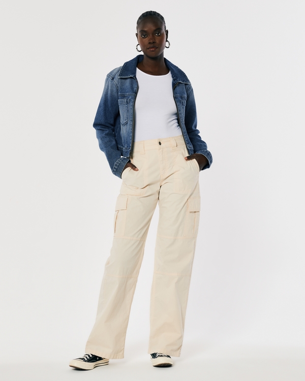 Crop Denim Trucker Jacket