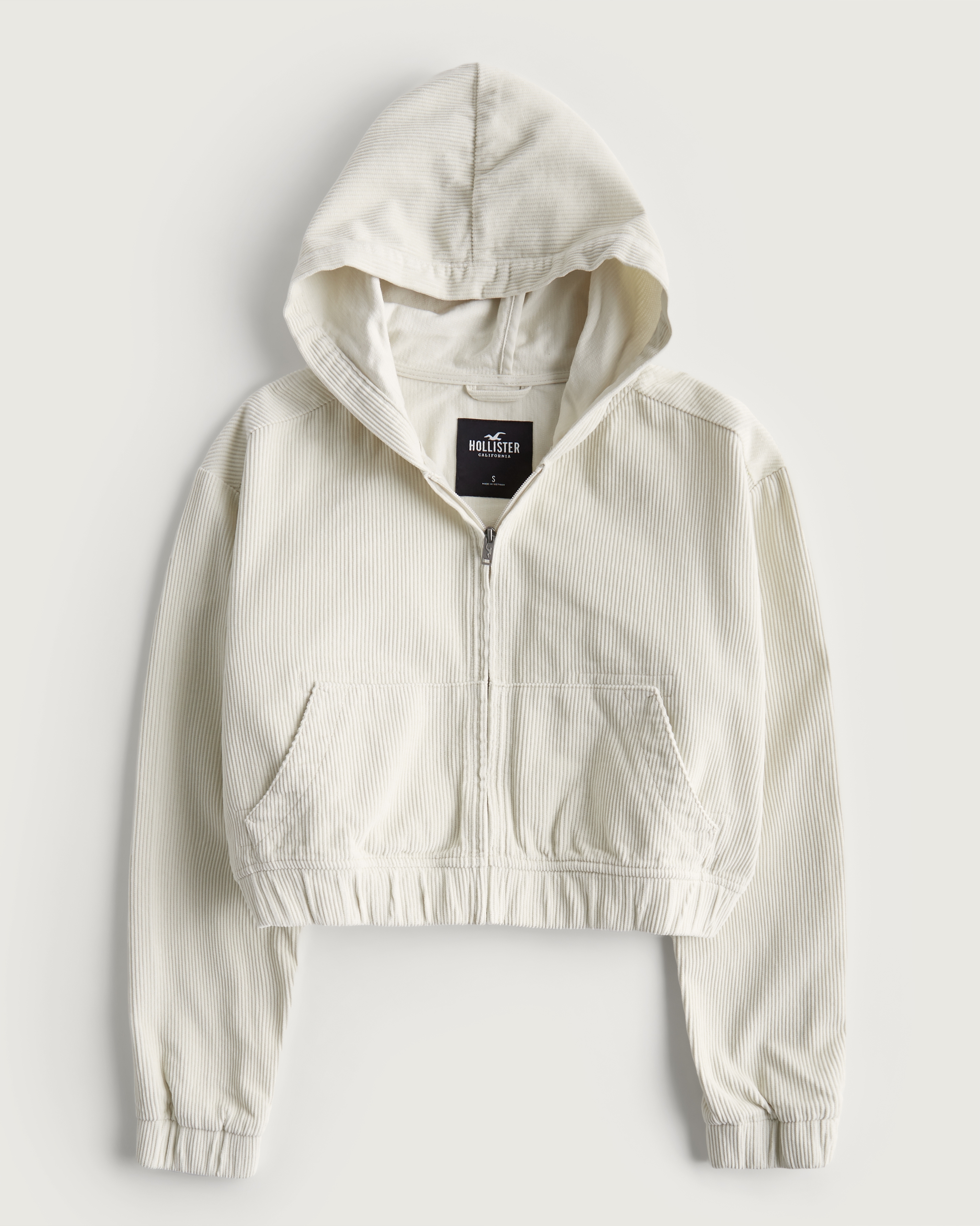 Uo corduroy hooded cropped on sale jacket