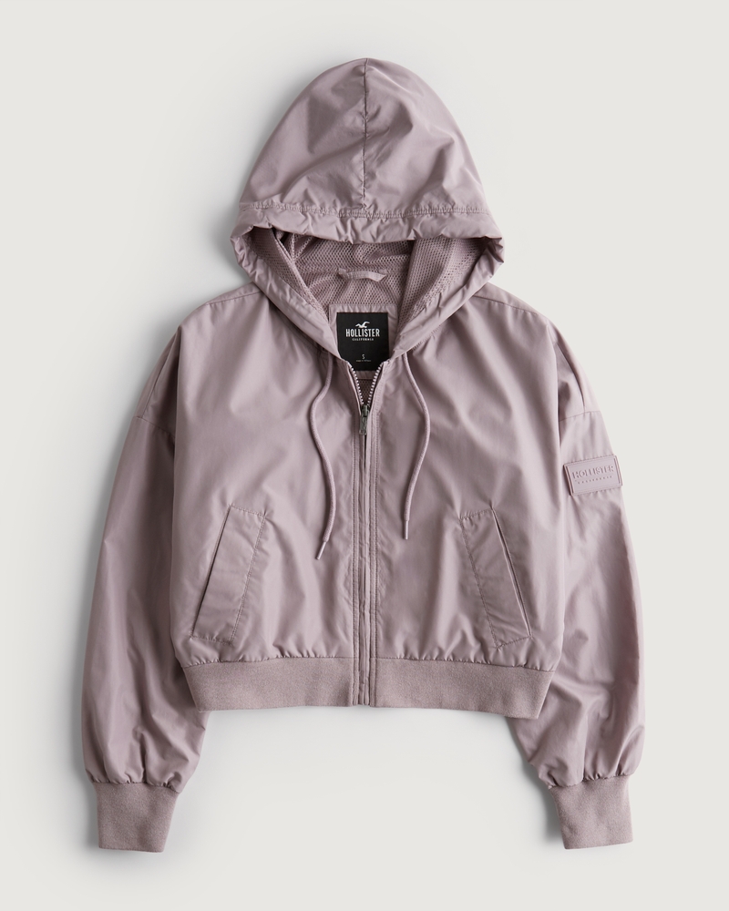 Hollister windbreaker outlet pink