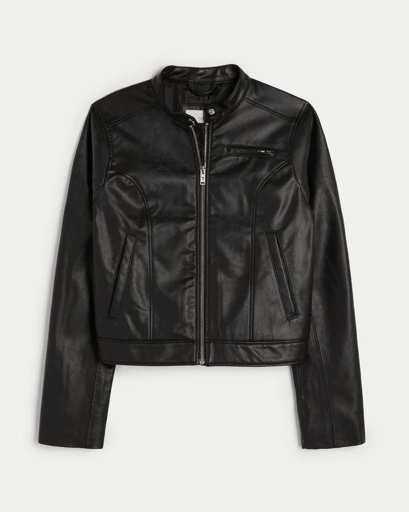 Blingsoul Genuine Real Leather Cool Moto Jacket Women