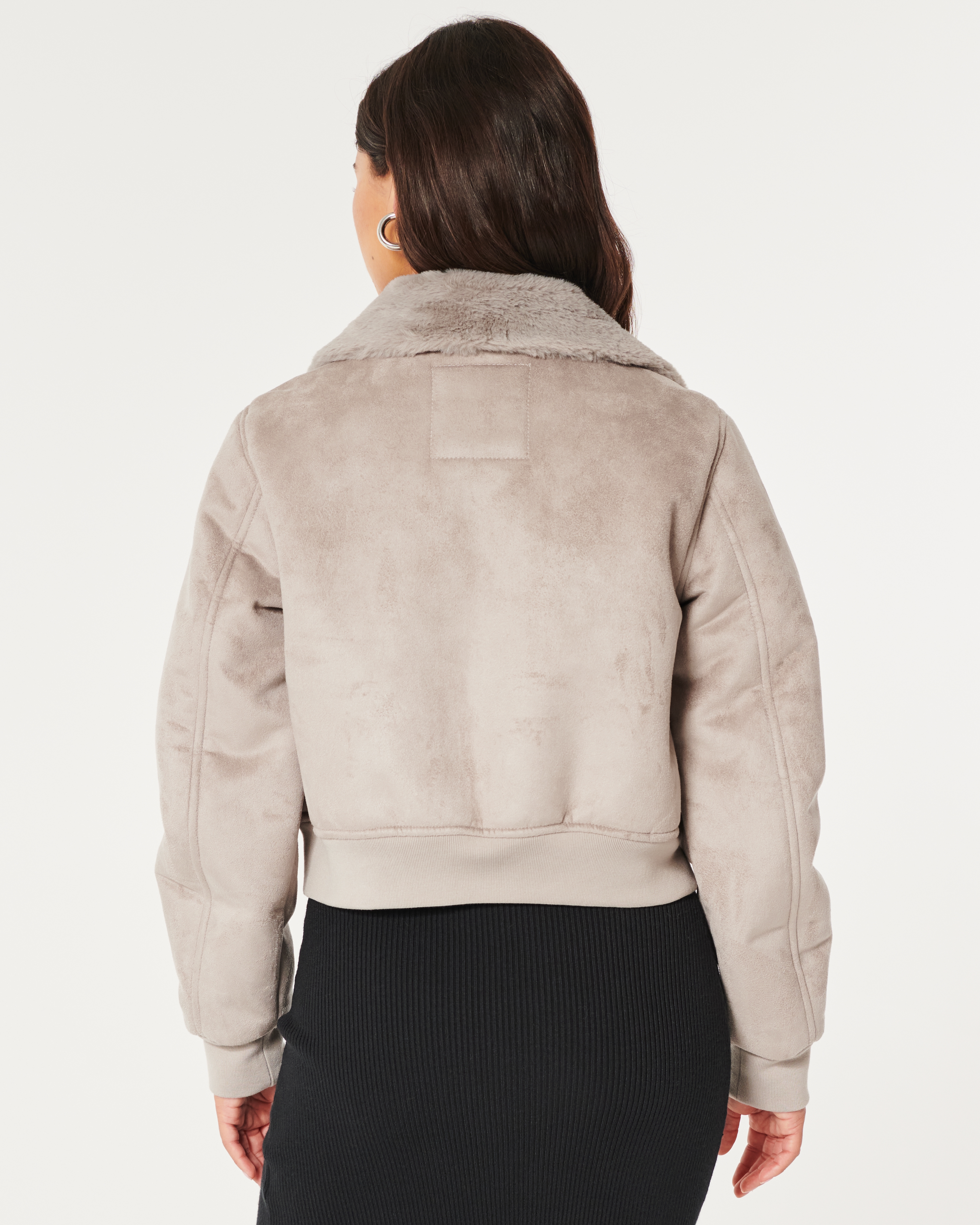 Hollister suede jacket sale