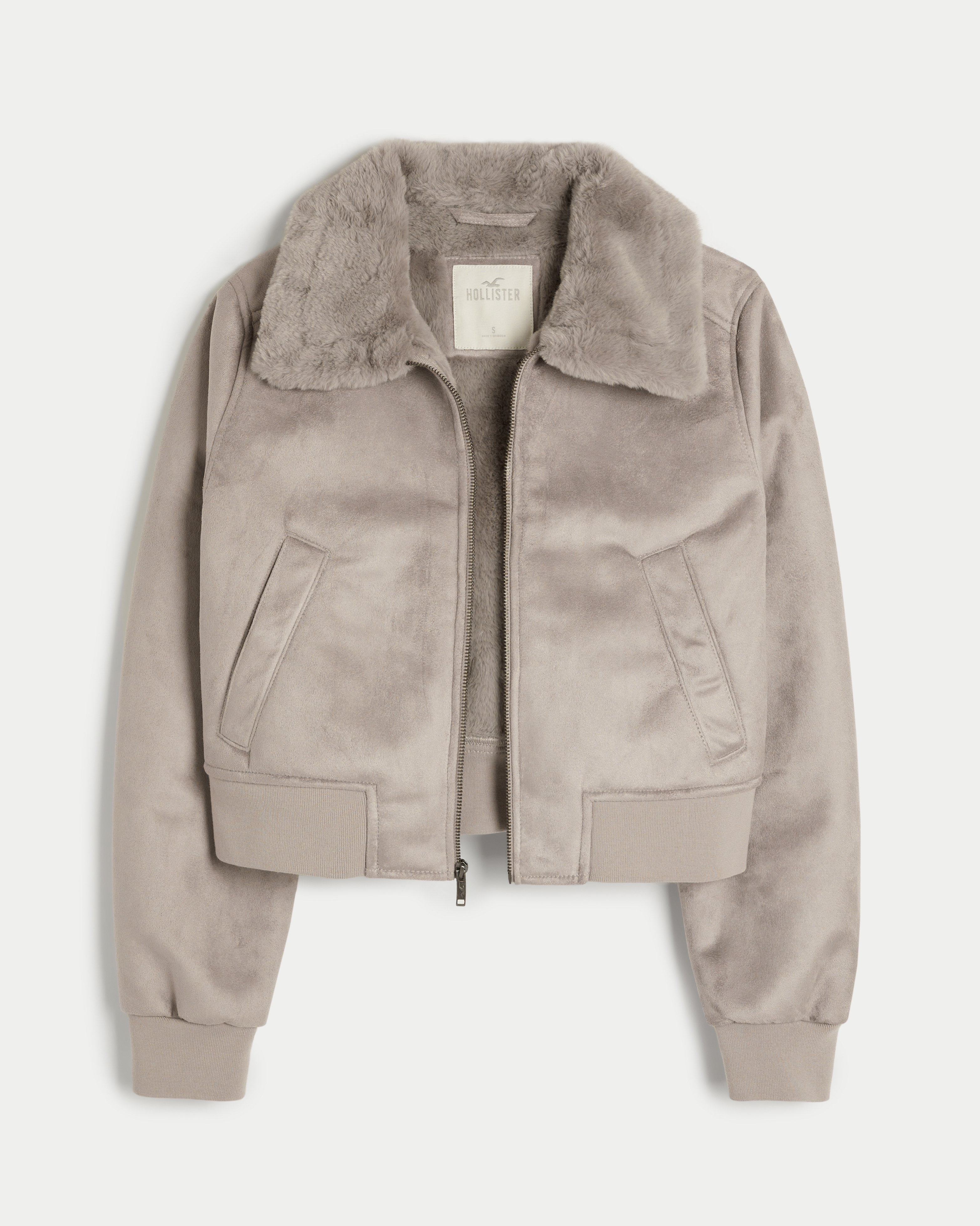 Hollister on sale suede jacket