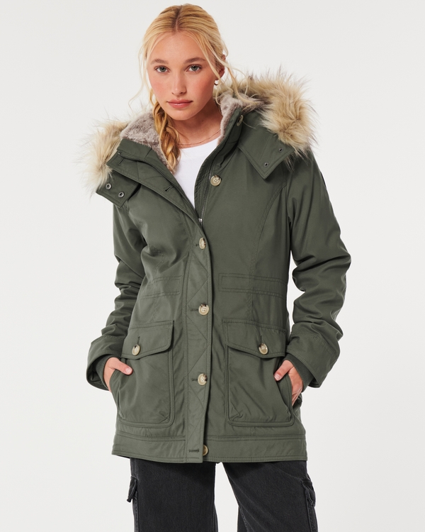 hollister womens parka