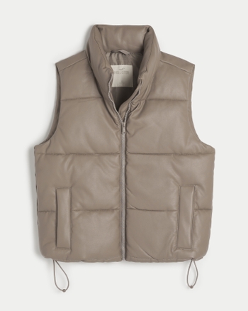Hollister puffer vest shop