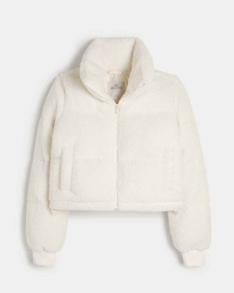 Hollister 2025 white puffer