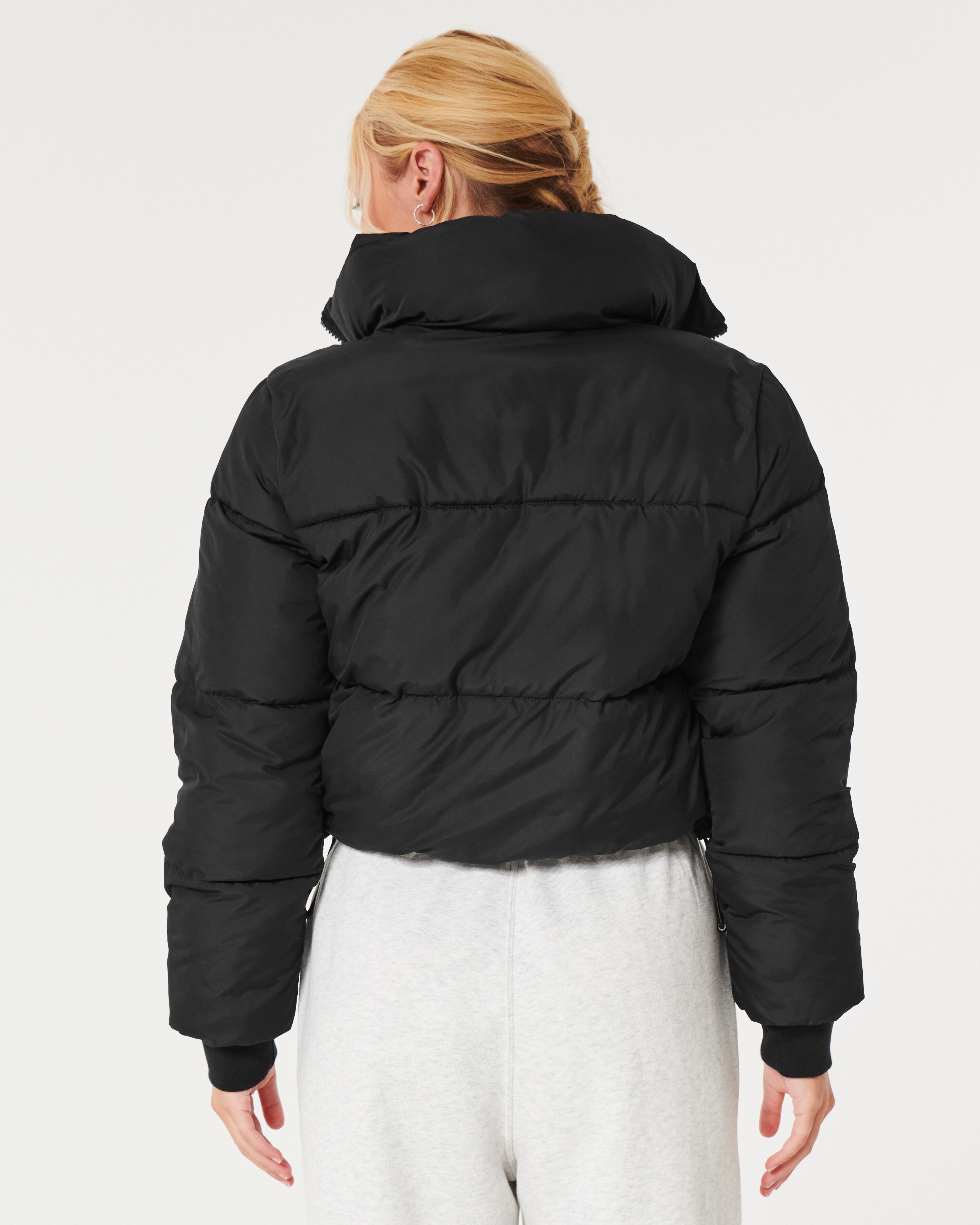 Ultimate Vegan Leather Mini Puffer Jacket