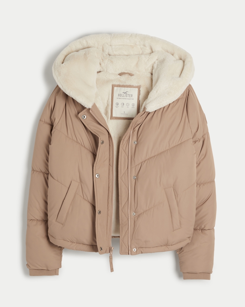 Hollister down jacket womens best sale