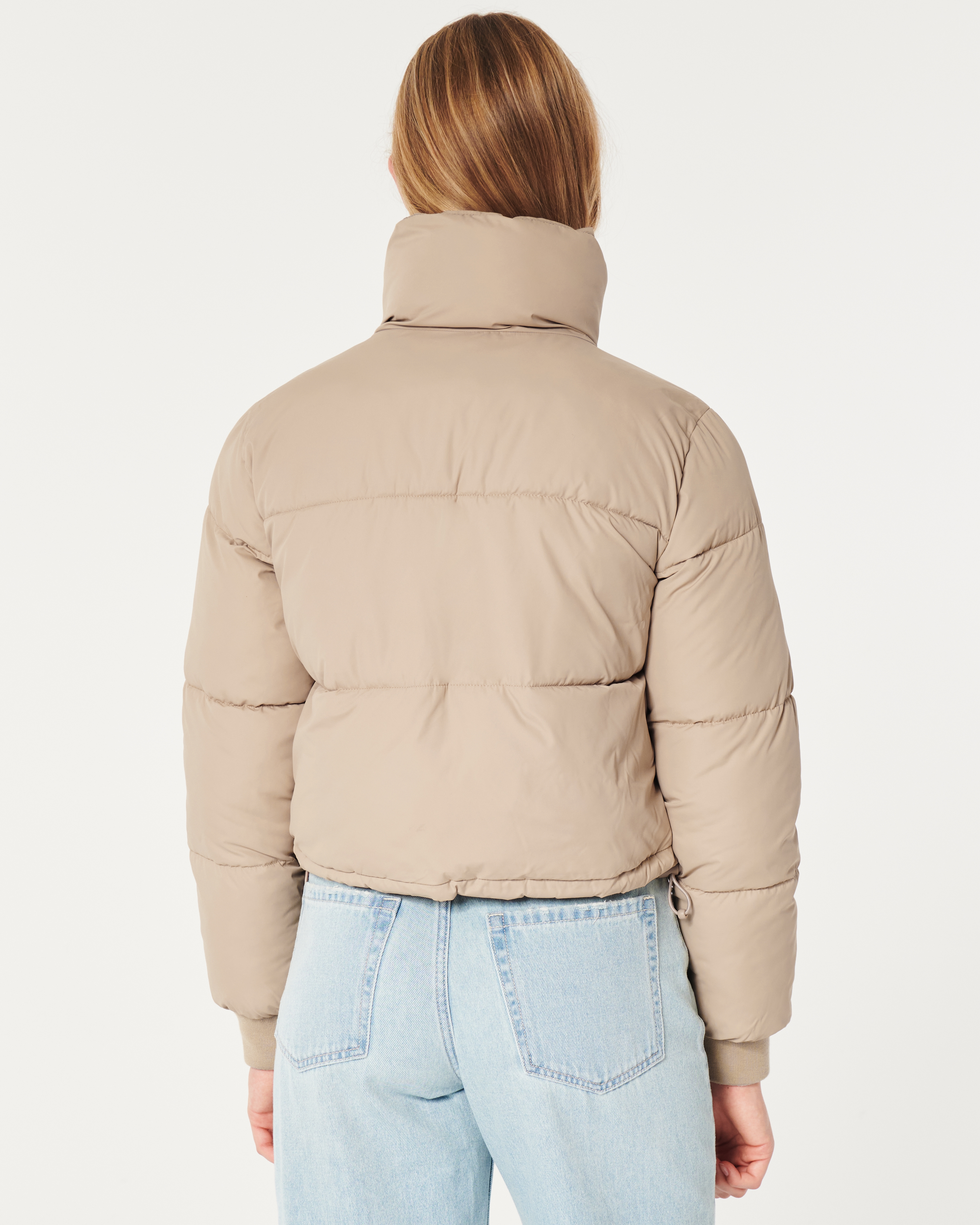 Hollister womens outlet puffer jacket