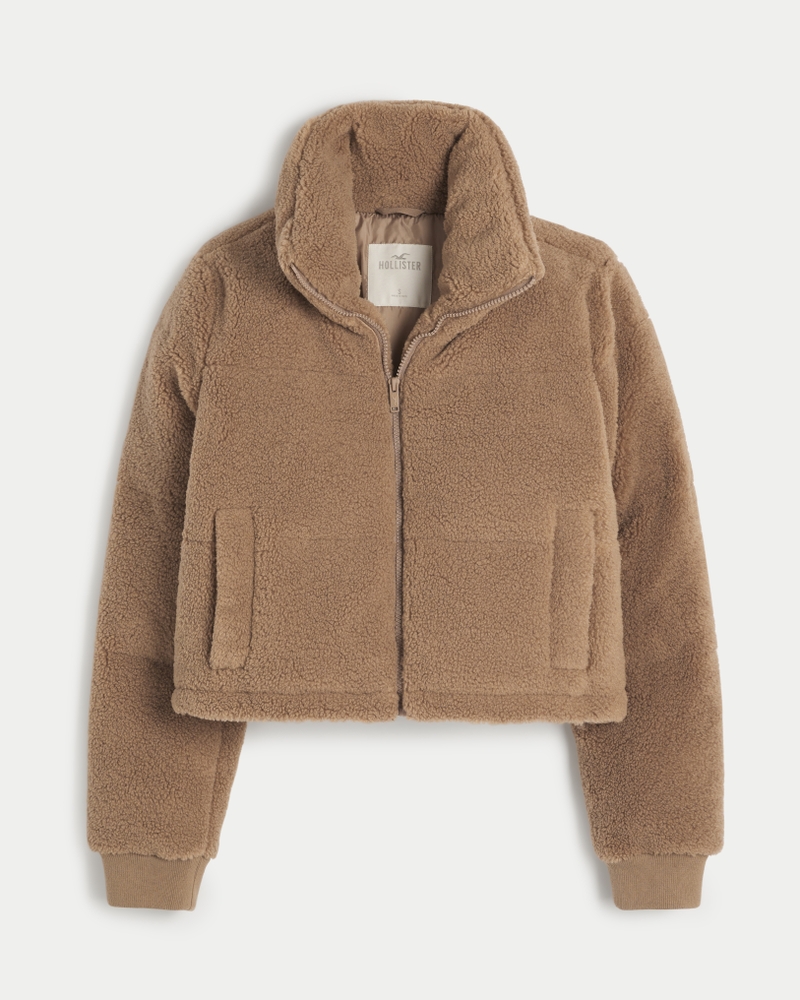 Hollister teddy bear clearance coat