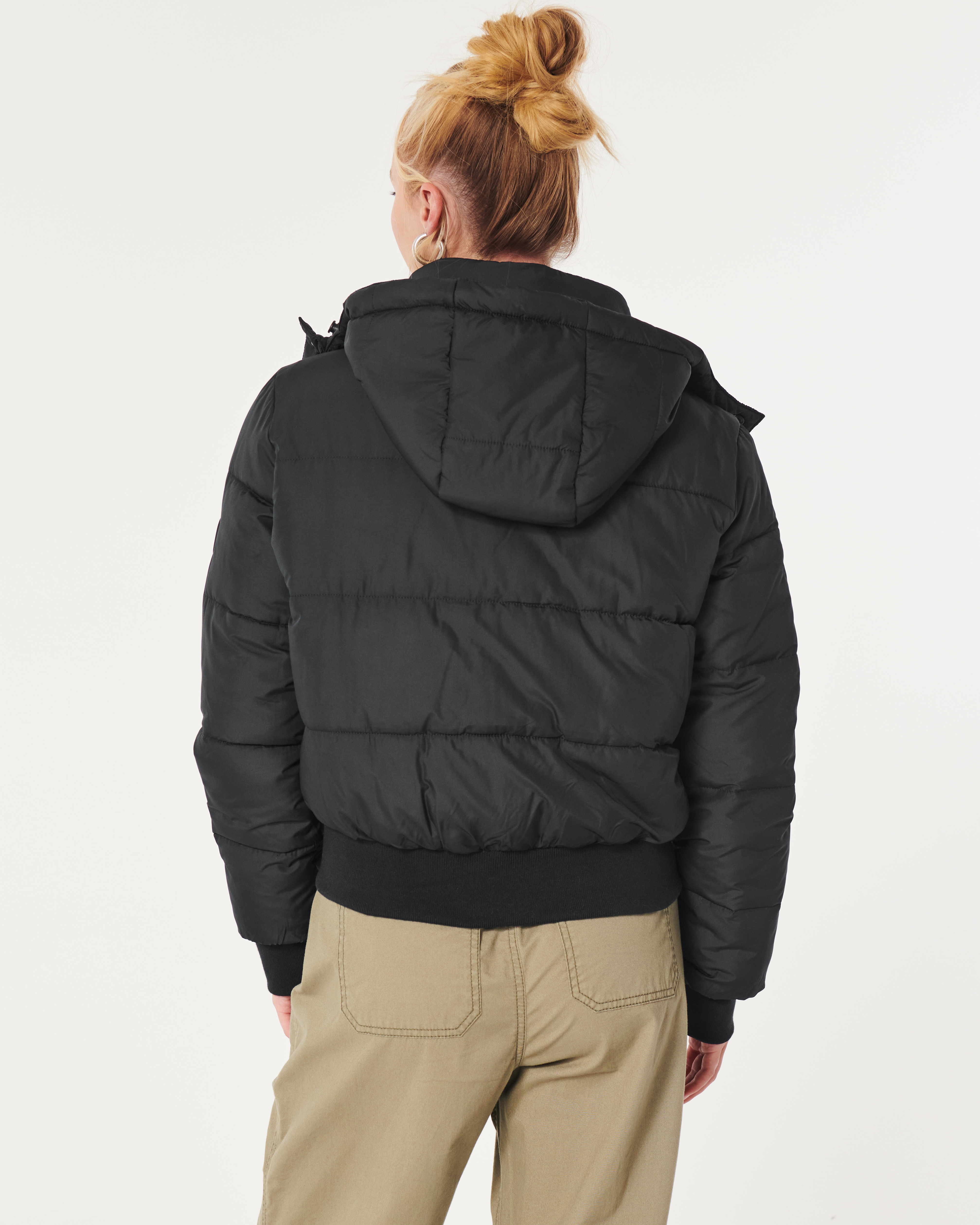 Hollister, Jackets & Coats, Hollister Mockneck Lightweight Puffer Jacket