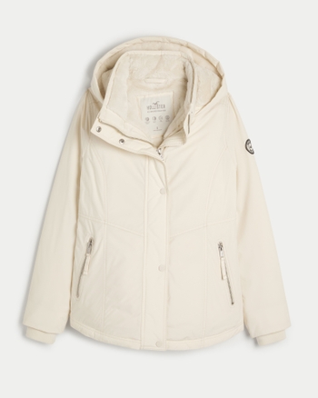 Women s All Weather Faux Fur Lined Jacket Women s Sale HollisterCo