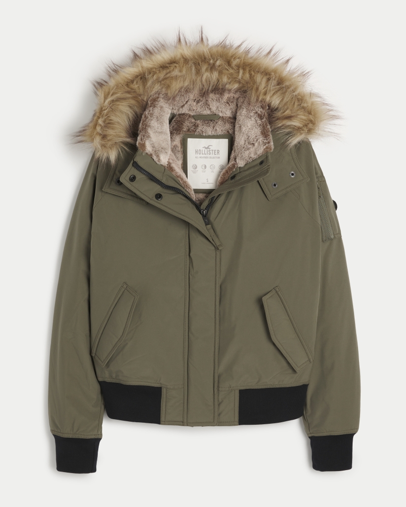 Hollister winter jackets for on sale women