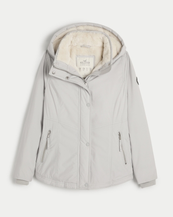Women s All Weather Faux Fur Lined Jacket Hollister Co