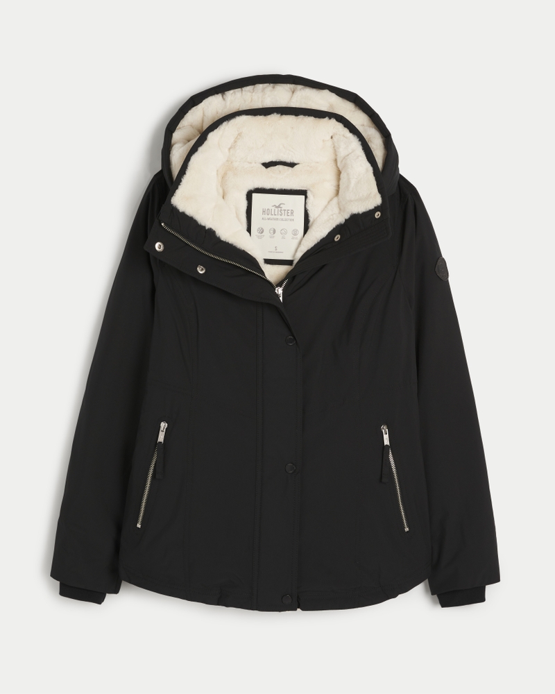 Women's All-Weather Faux Fur-Lined Jacket