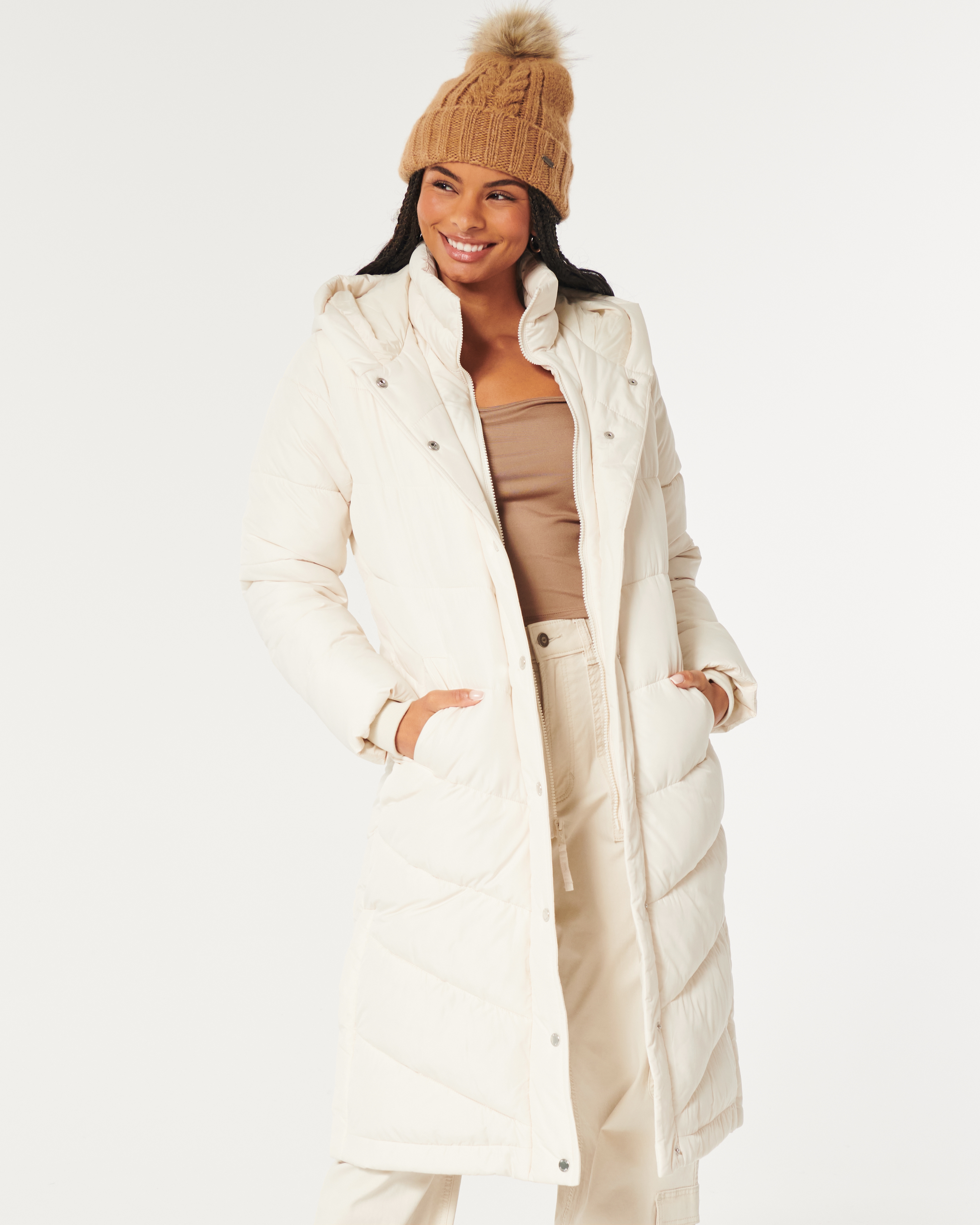 Hollister longline 2025 puffer parka