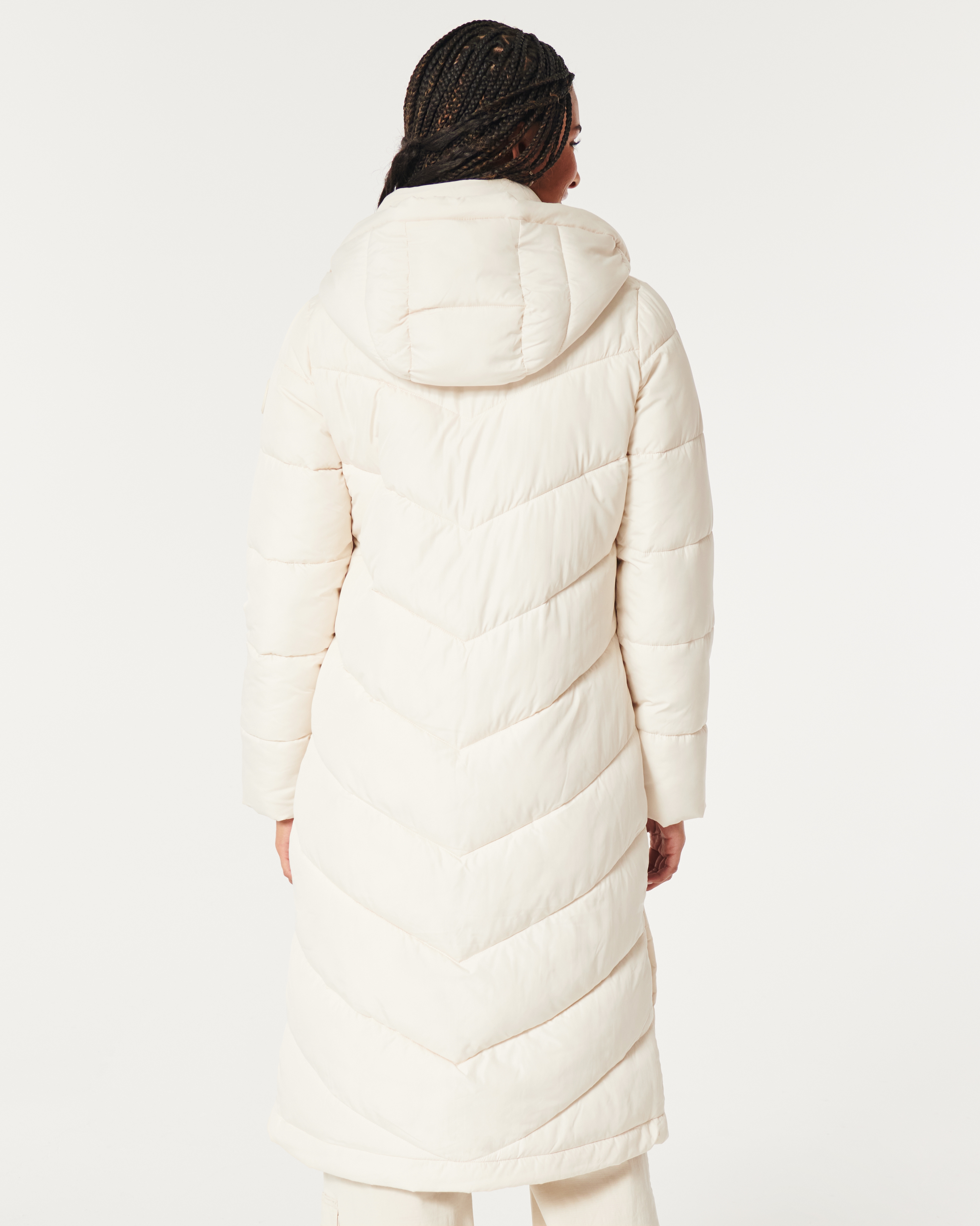 Hollister long cheap puffer jacket