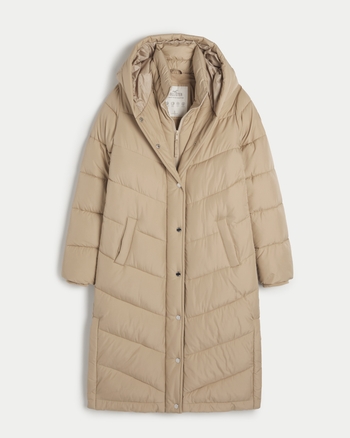 Women s Ultimate Long Puffer Parka Women s Sale HollisterCo