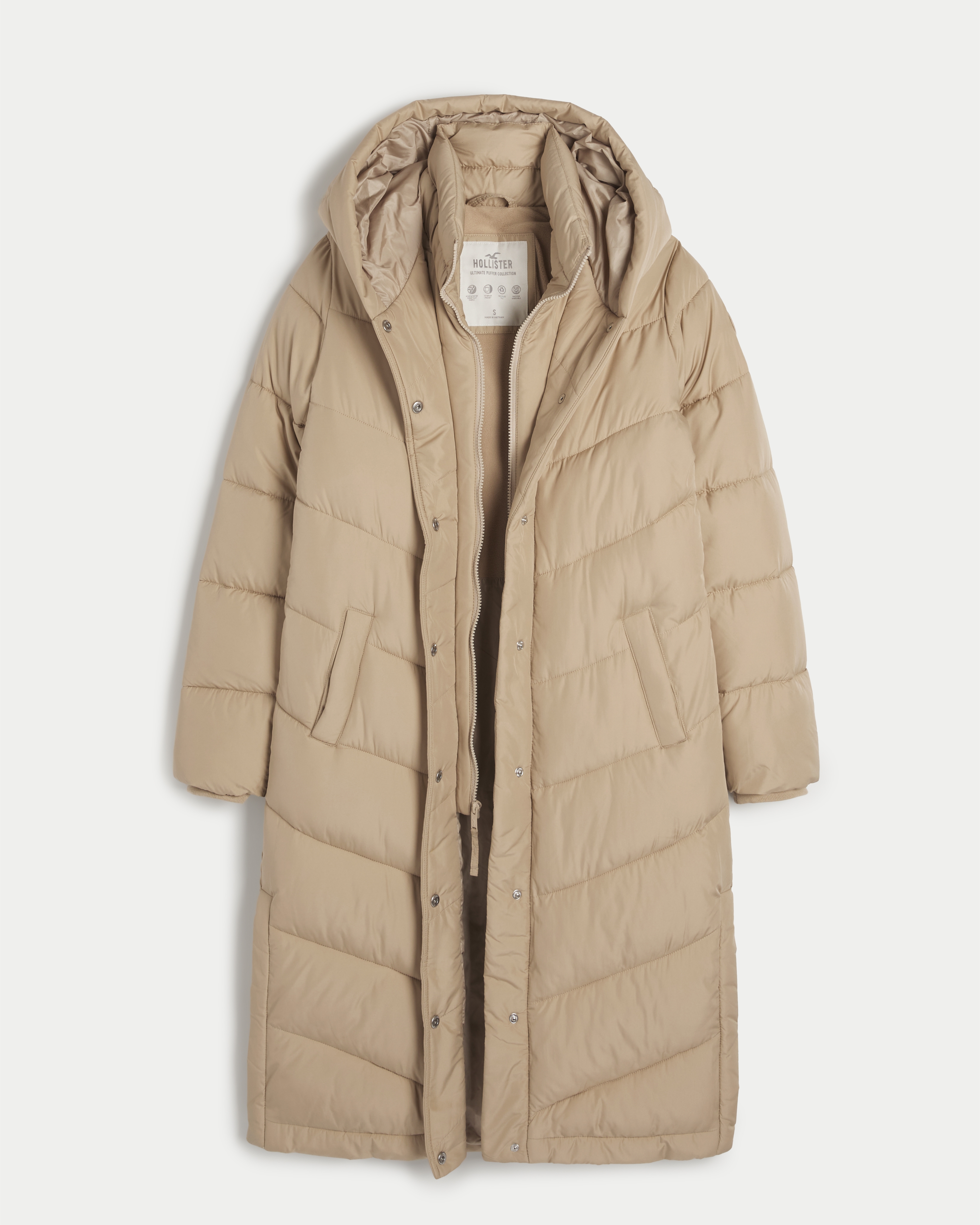 Hollister long on sale puffer jacket