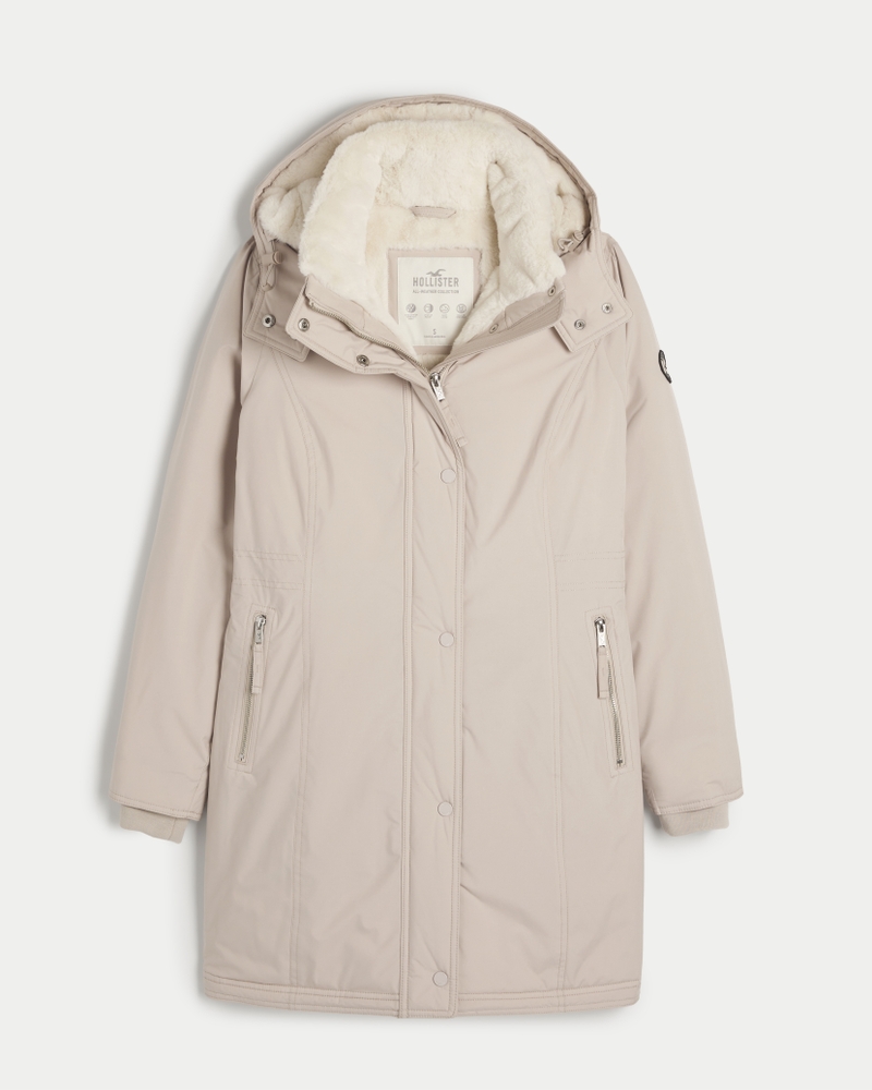 All-Weather Faux Fur-Lined Parka