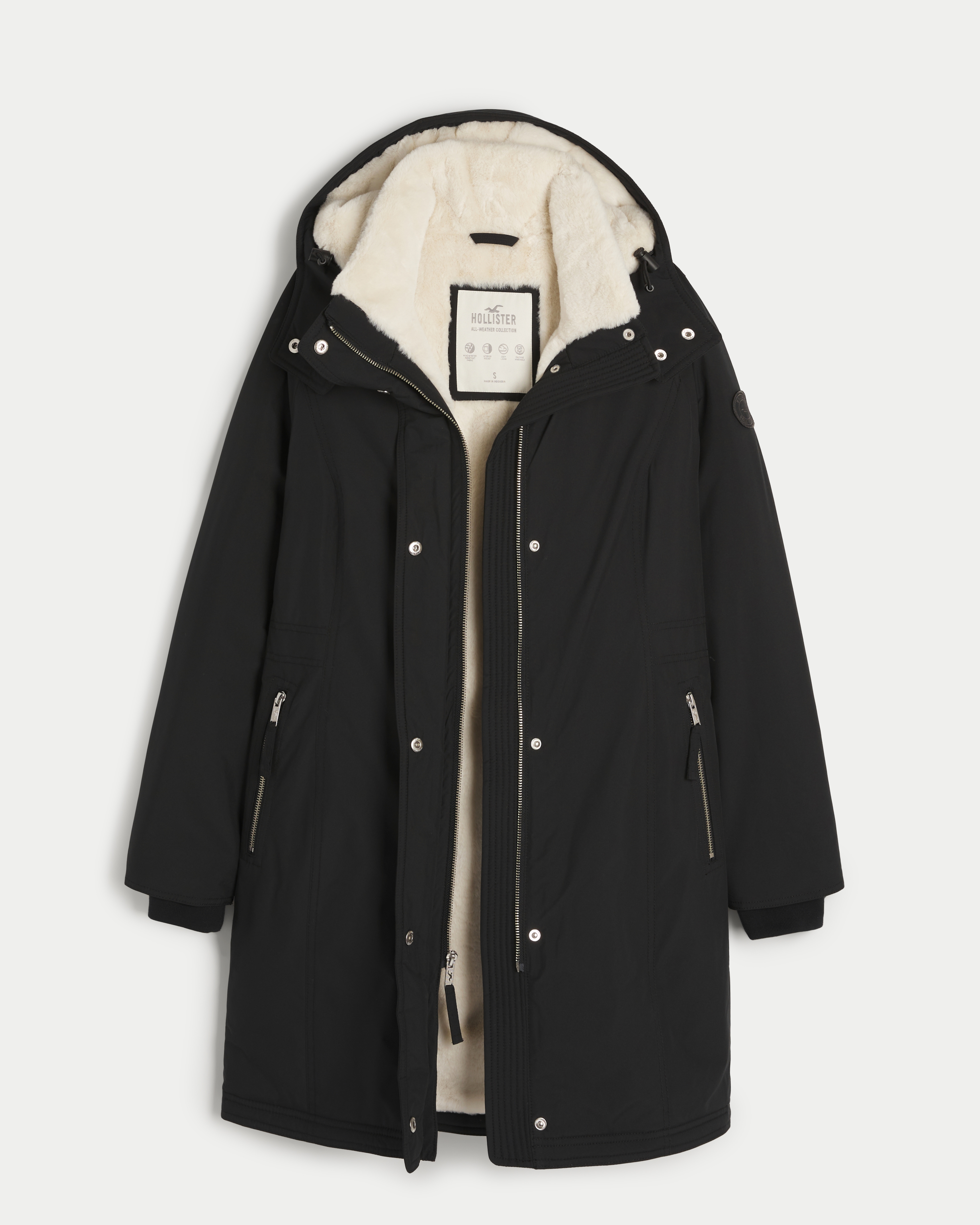 Hollister long deals coat