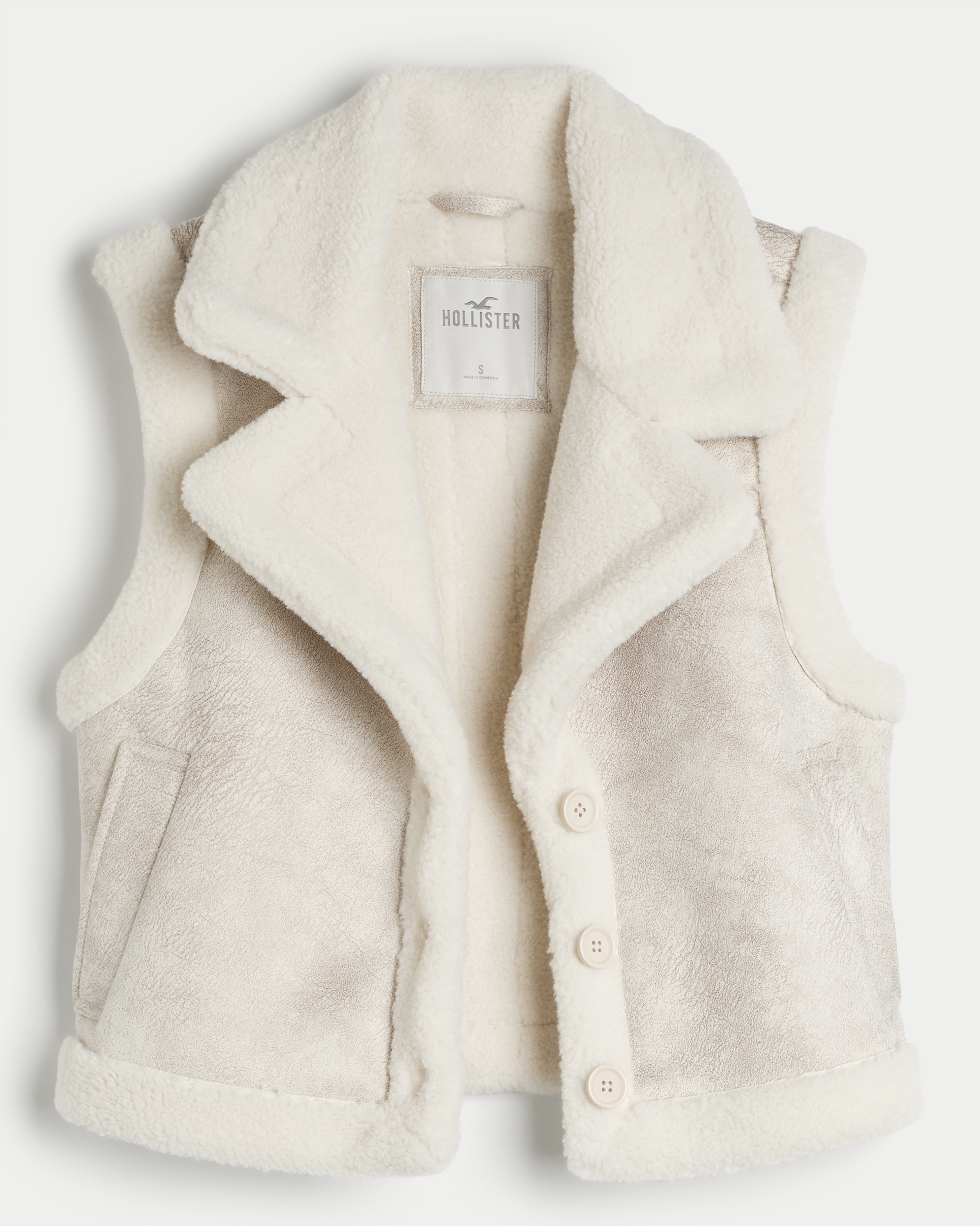 Women's Faux Shearling Vest | Women's Clearance | HollisterCo.com