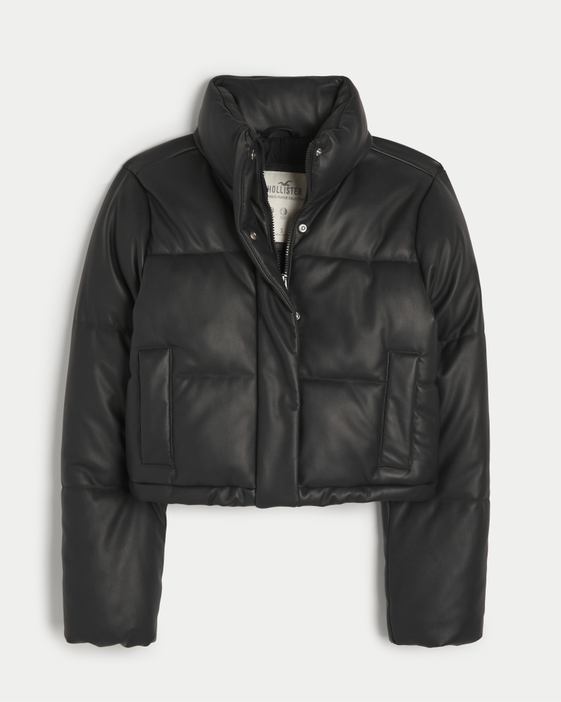 Hollister faux leather store jacket