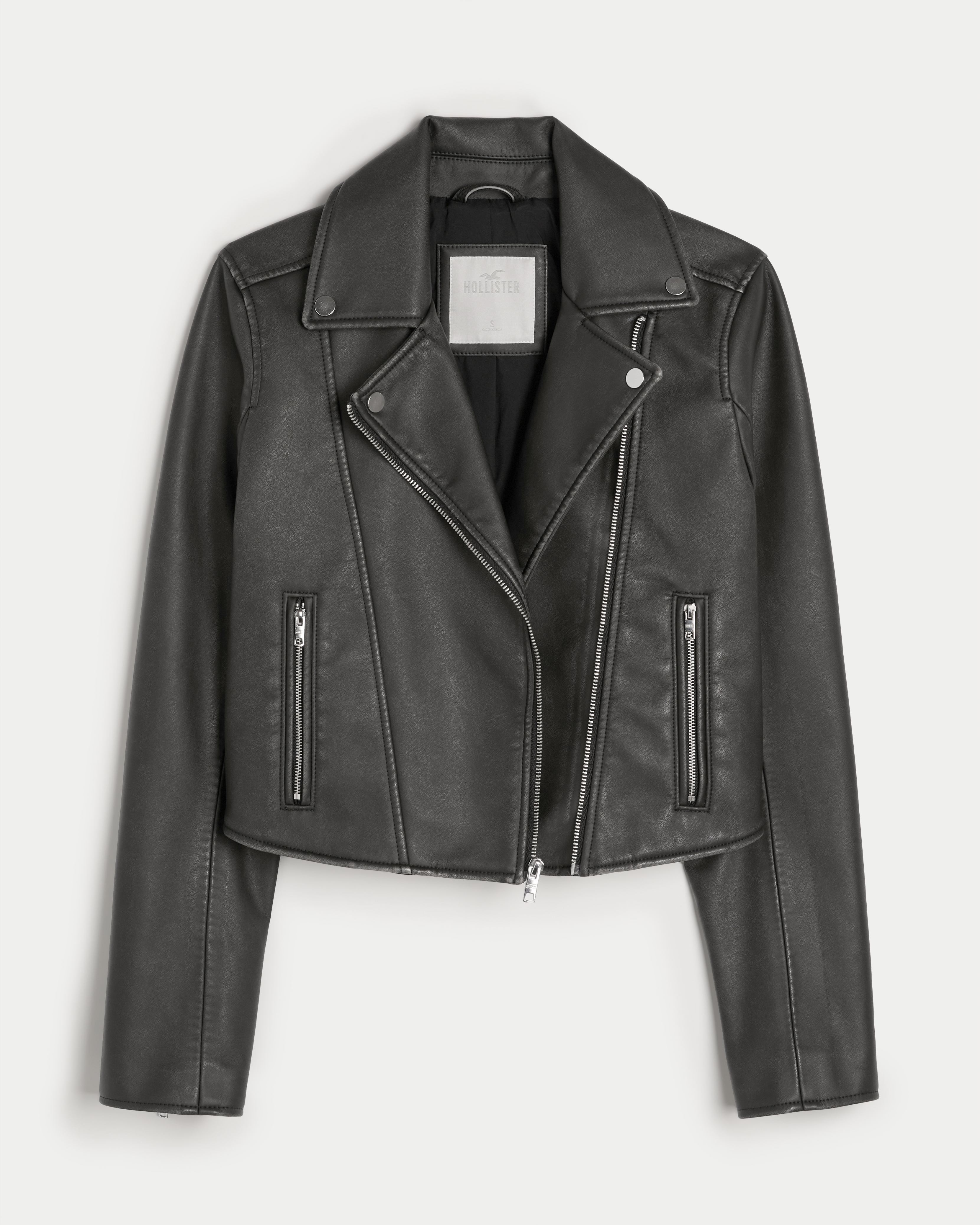 Hollister biker jacket online