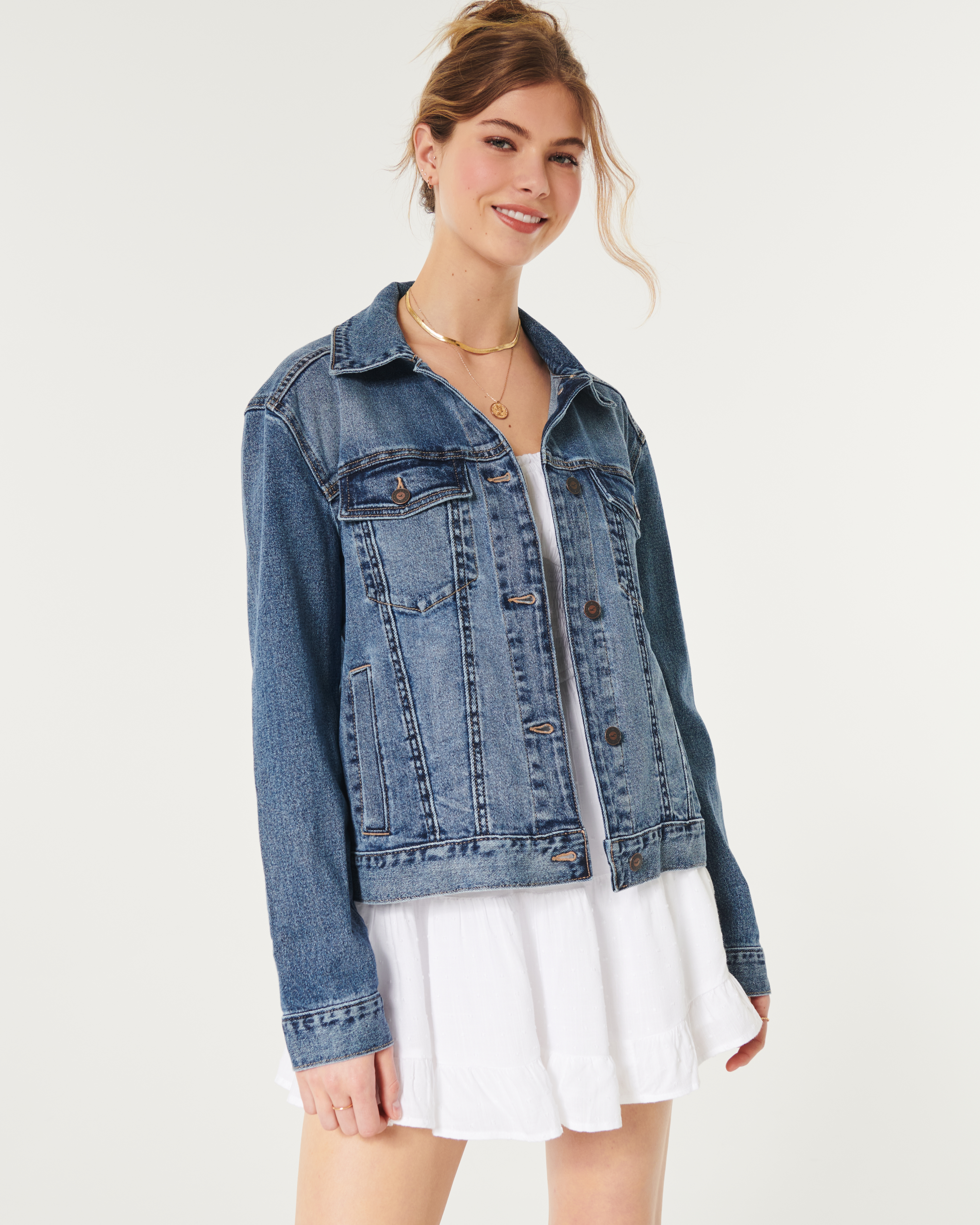 Hollister women's denim jacket on sale