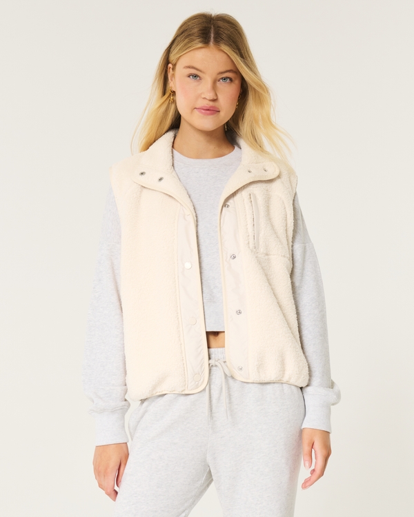 Hollister gilet womens best sale