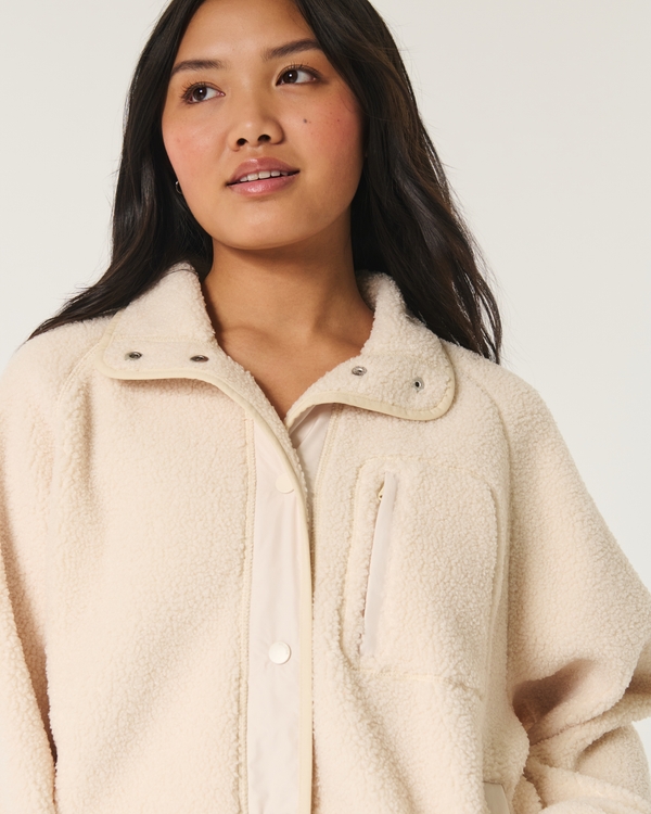 Sherpa Jacket, Beige view 2