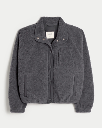 Hollister sherpa parka new arrivals