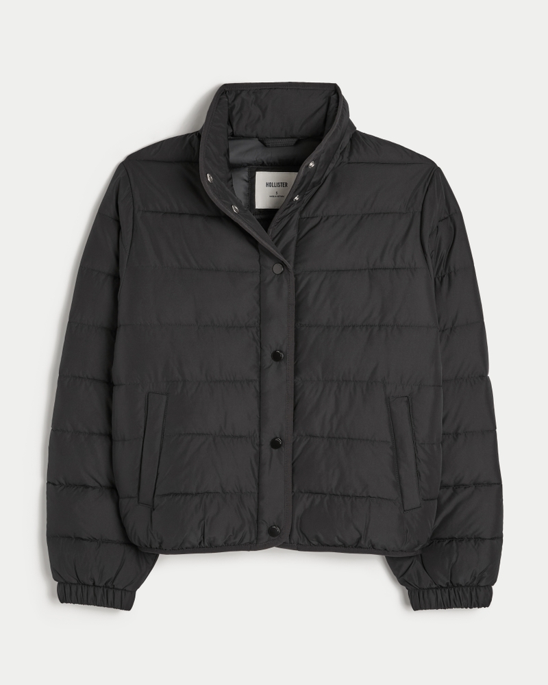 Hollister puffer jackets online